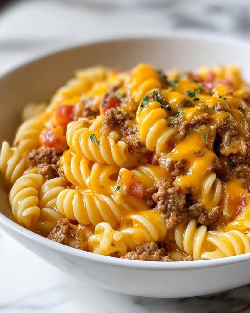 Cheesy Taco Cream Cheese Pasta Recipe