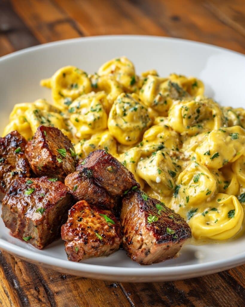 Creamy Beef Cheesesteak Tortellini Recipe