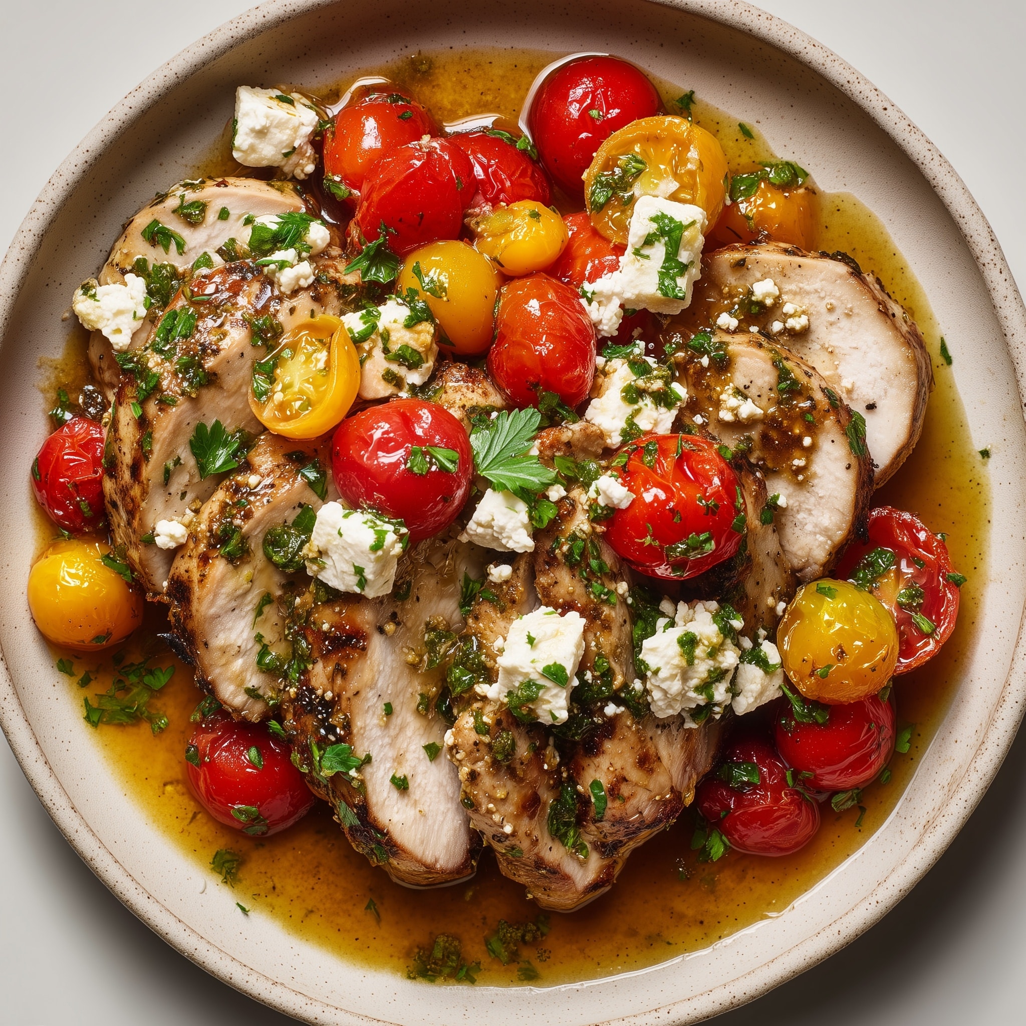 Greek Lemon Feta Chicken Recipe - Recipe Image
