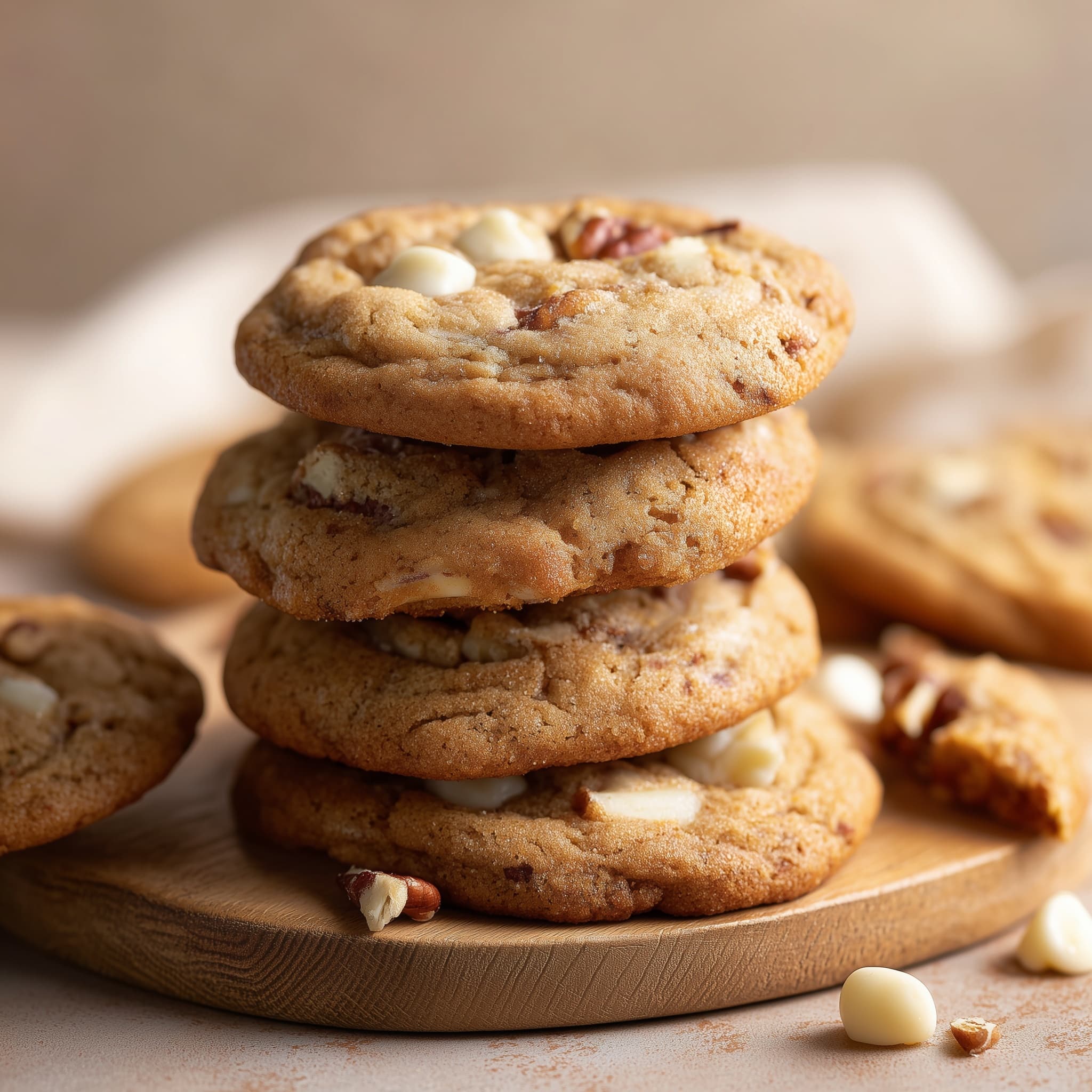 Irresistible White Chocolate Caramel Cookies Recipe - Recipe Image
