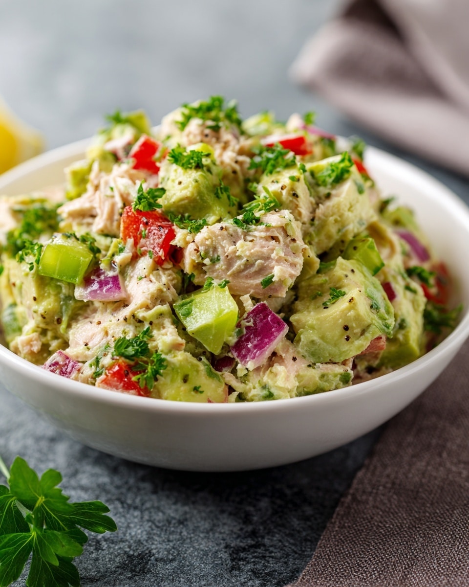 Creamy Avocado Chicken Salad Recipe - Recipe Image