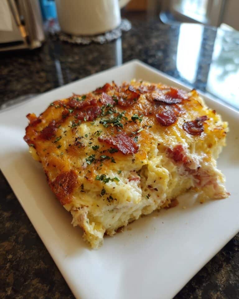 Ham and Cheese Crustless Quiche Recipe