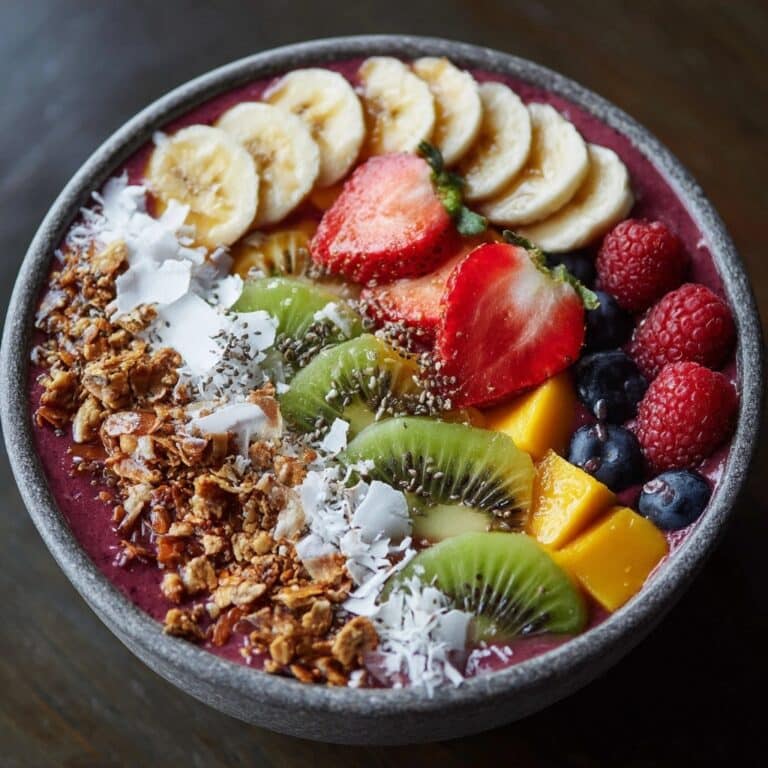 Creamy Fruit Smoothie Bowl Recipe