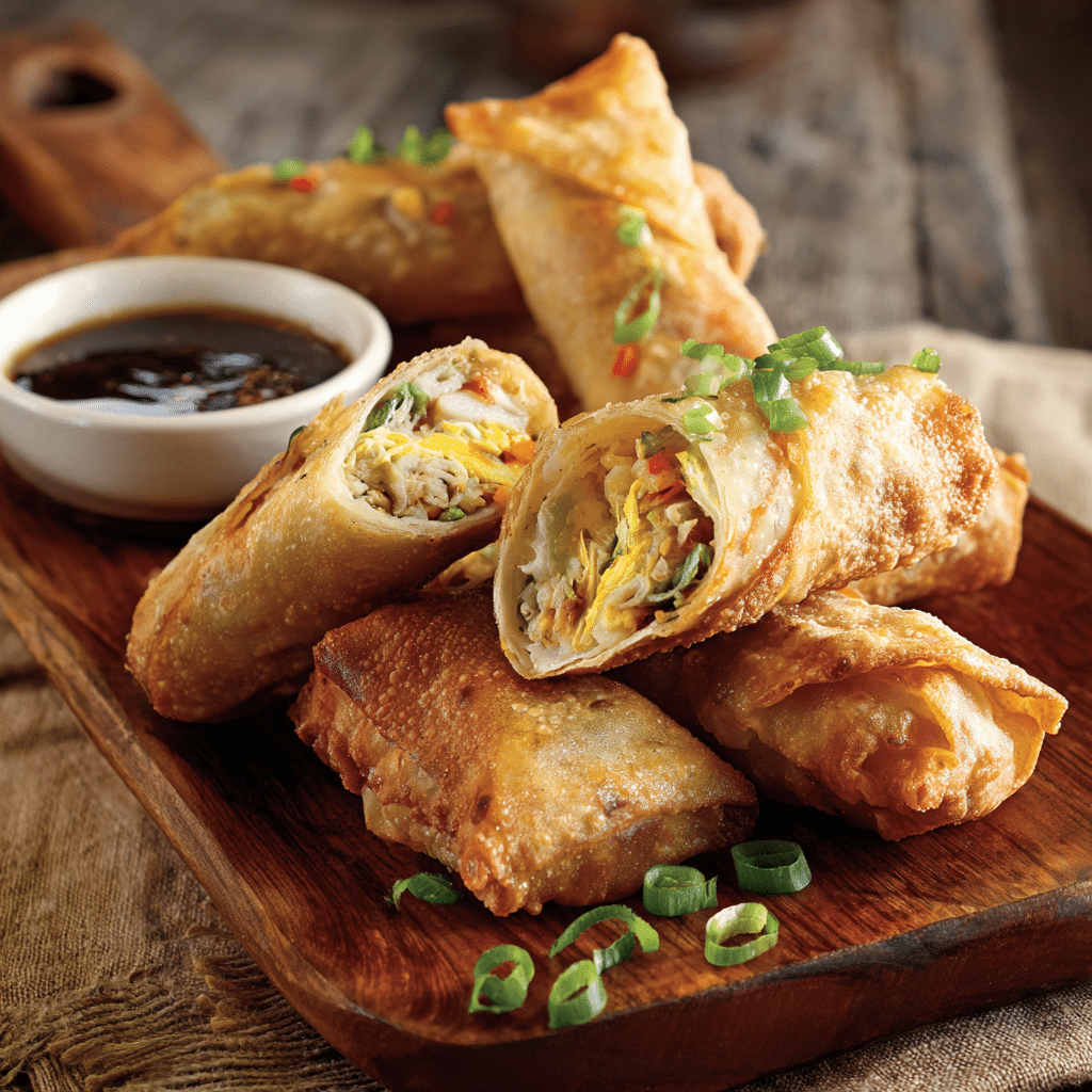 Breakfast Egg Rolls in the Air Fryer Recipe - Recipe Image