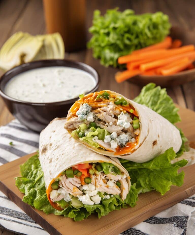 Buffalo Ranch Chickpea Wraps Recipe
