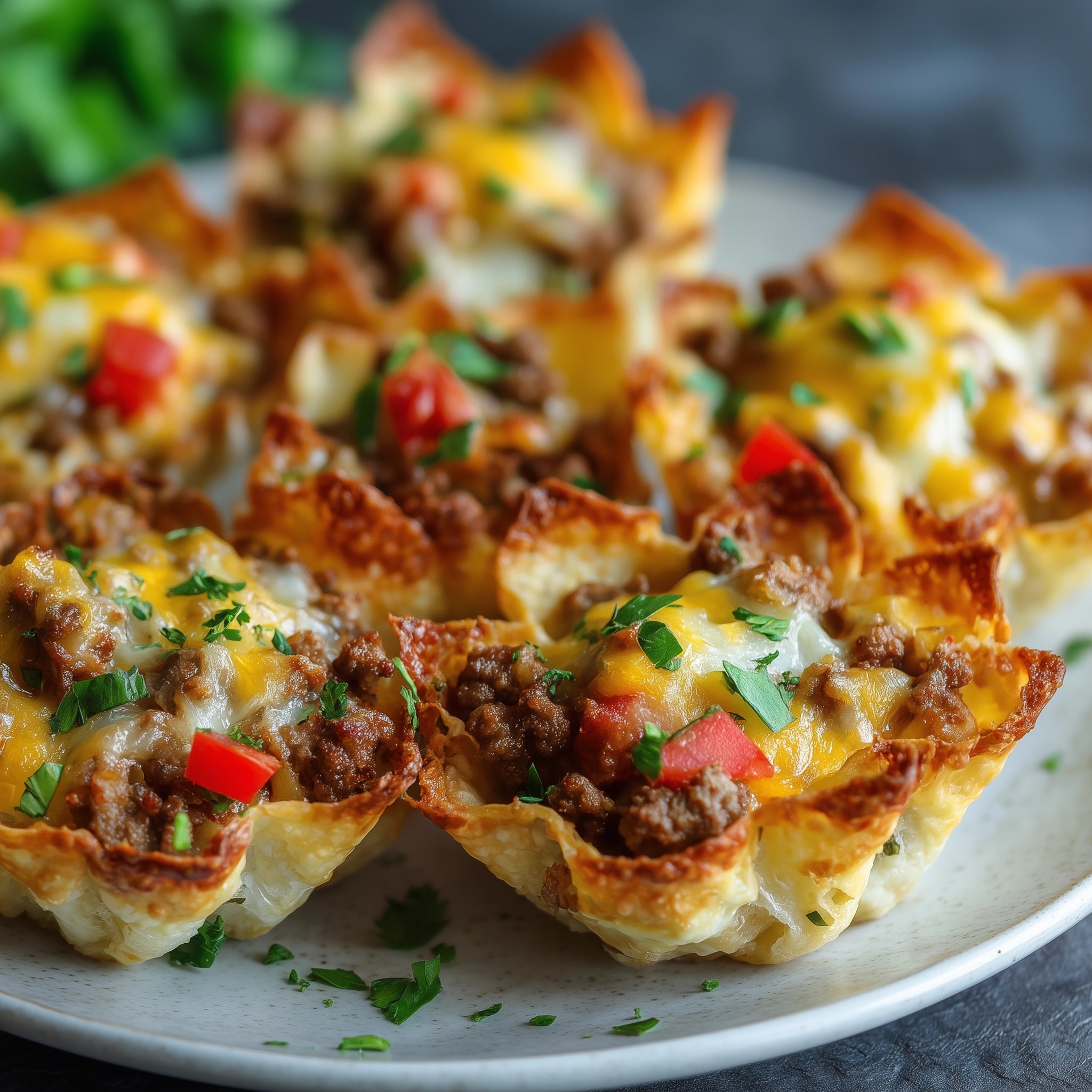 Wonton Taco Cups Recipe - Recipe Image