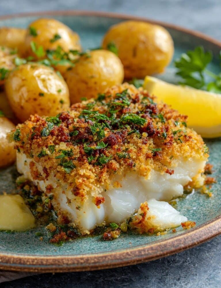 Gluten-Free Mediterranean Baked Cod with Lemon and Garlic Recipe