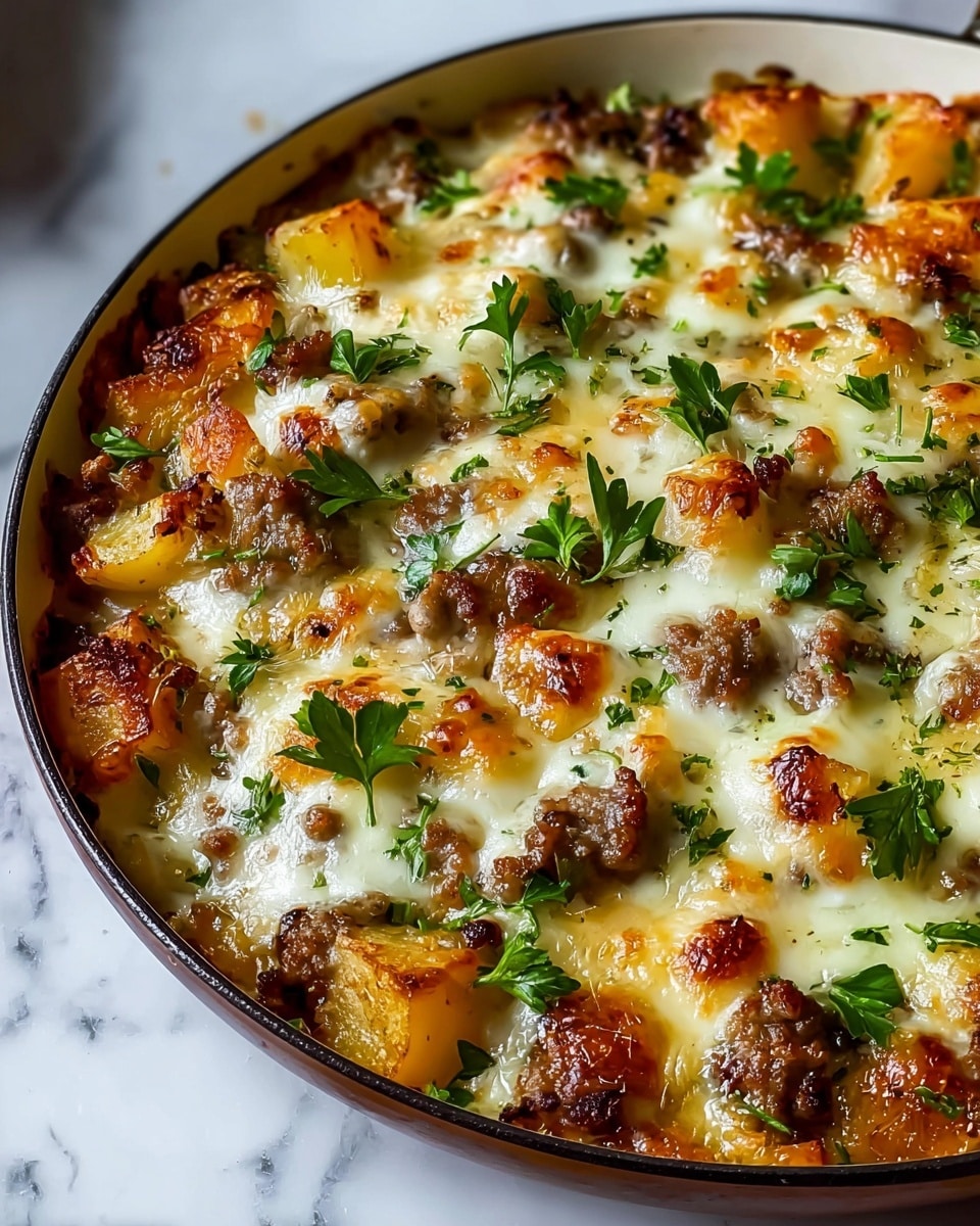 Cheesy Potato Skillet Recipe - Recipe Image