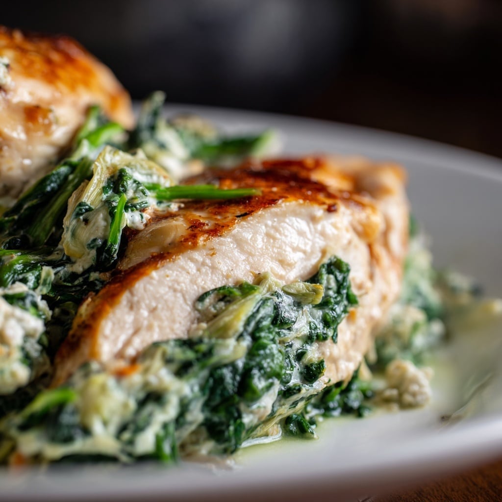 Creamy Spinach Artichoke Chicken Recipe