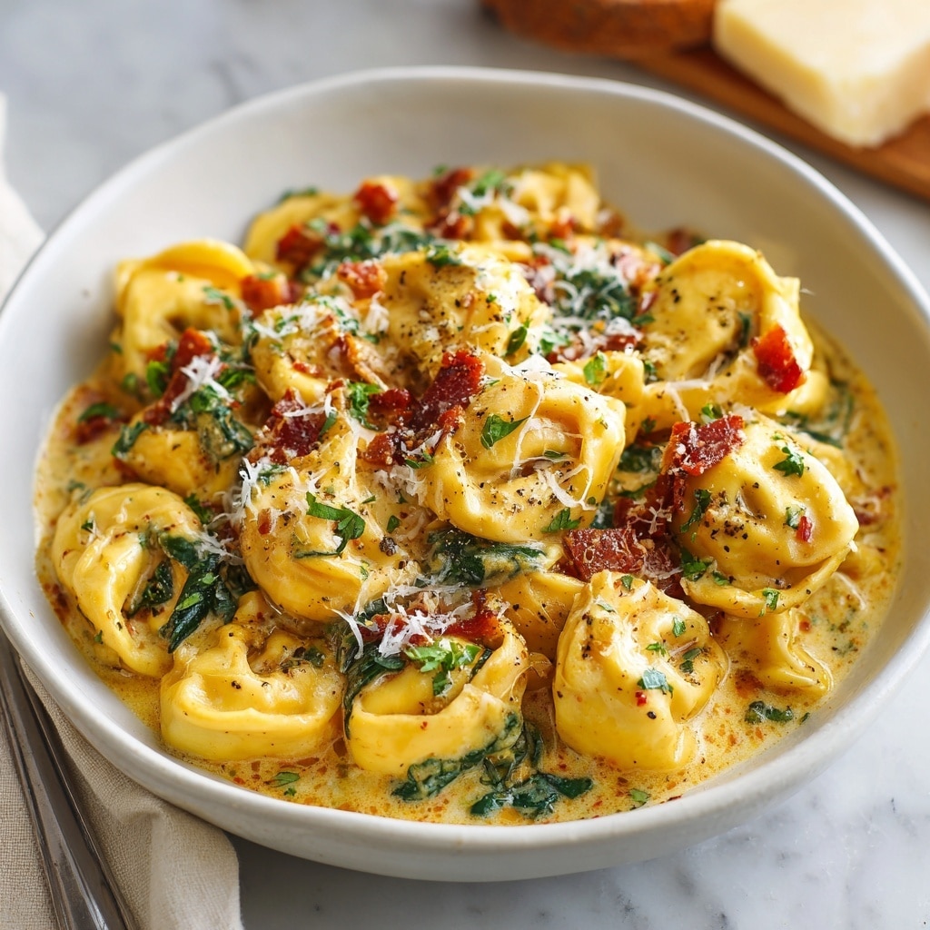 Alfredo Tortellini Bake Recipe