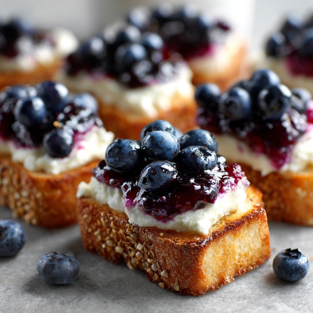 Lemon Blueberry Ricotta Toast with Honey Recipe