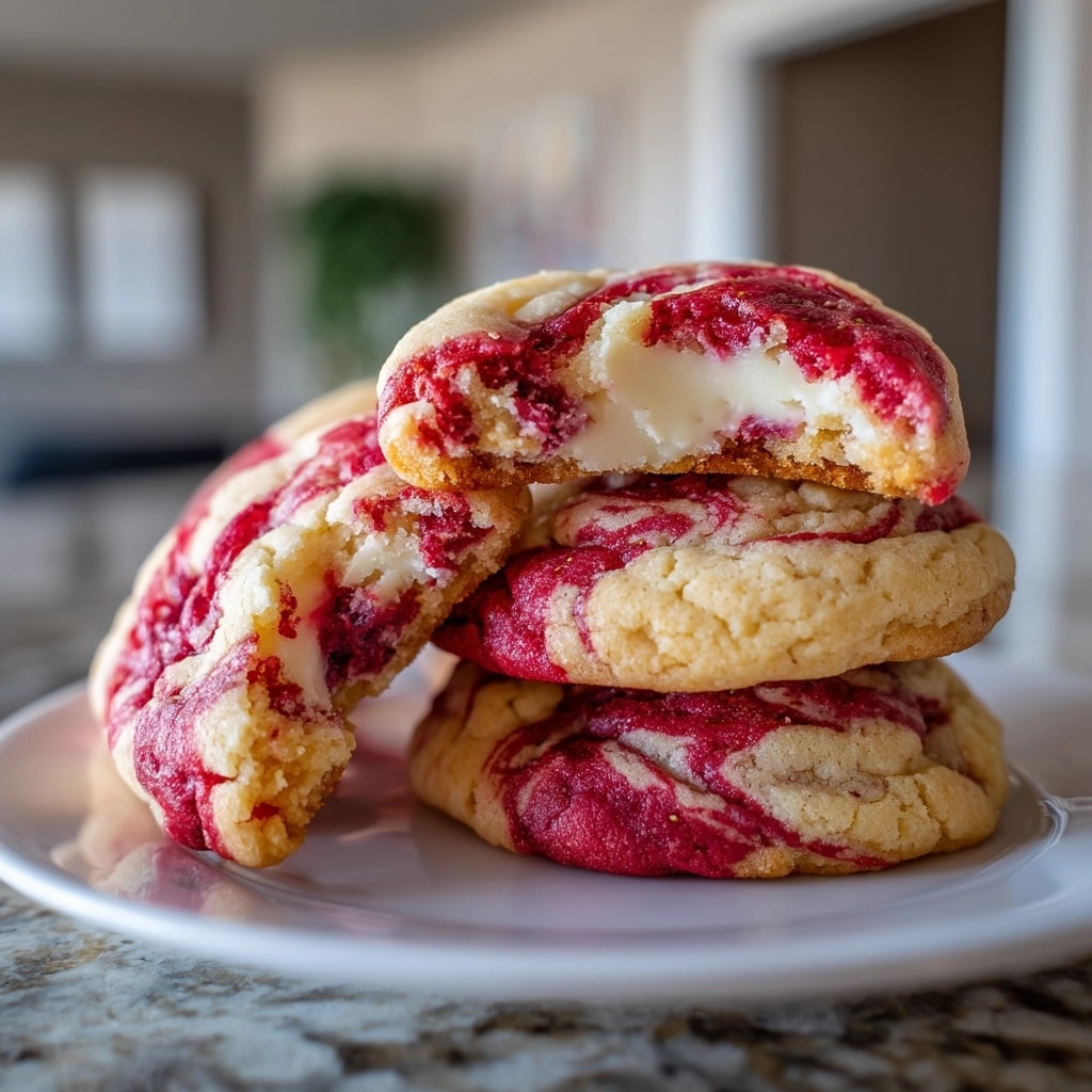 Strawberry Cheesecake Stuffed Cookies Recipe