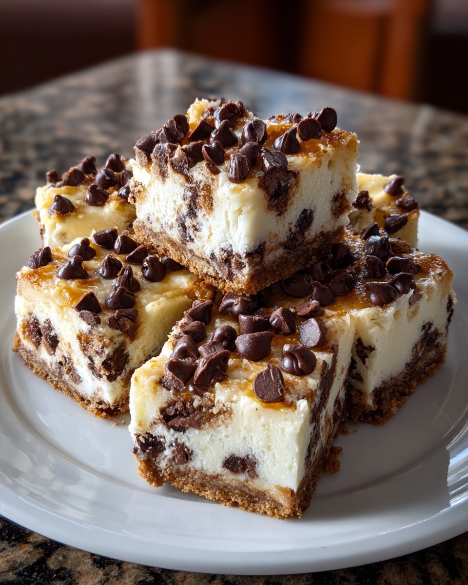 Chocolate Chip Cheesecake Bars Recipe - Recipe Image