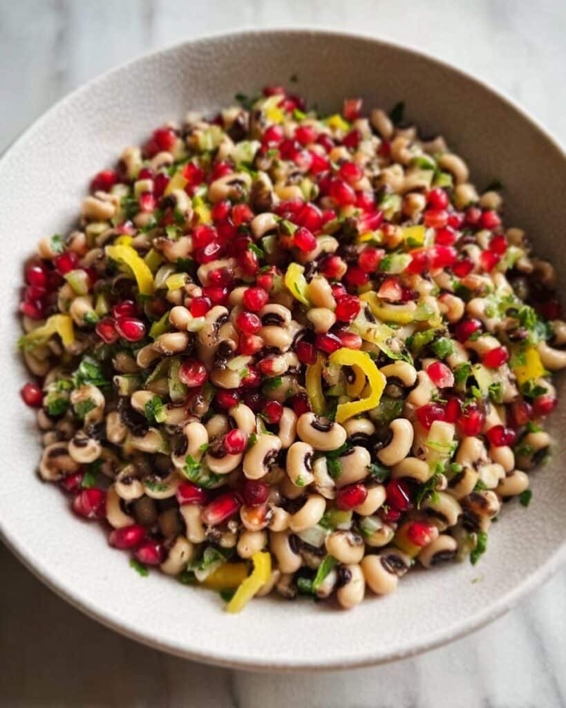 Delicious Olive Salad with Black Eyed Peas Recipe