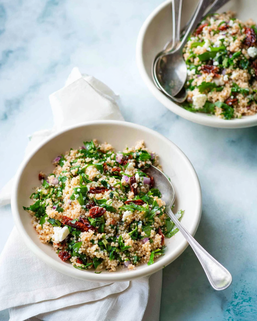 Couscous Salad with Sun-Dried Tomato and Feta Recipe