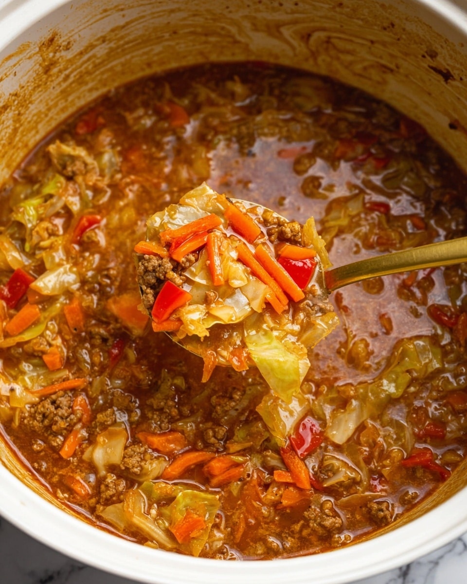 Slow Cooker Cabbage Roll Soup Recipe - Recipe Image