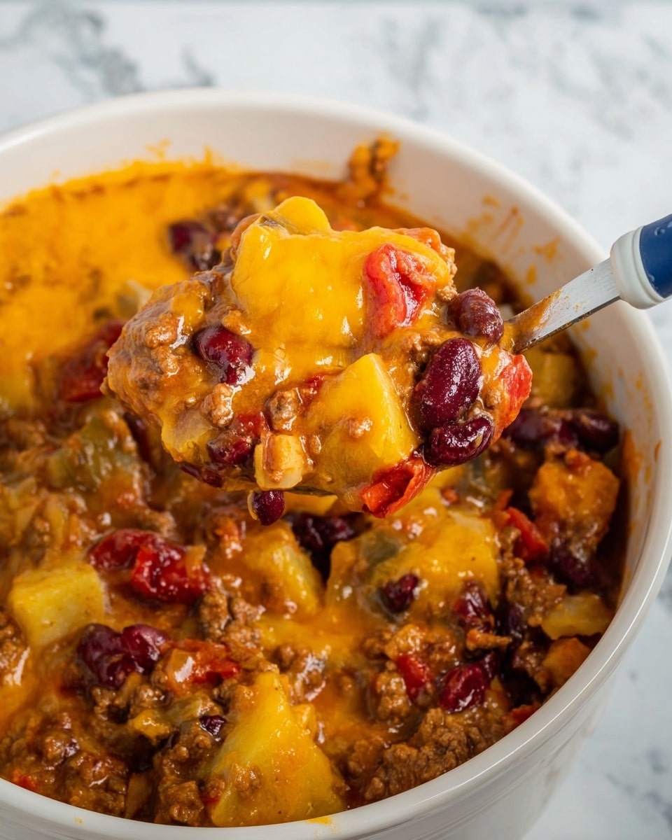 Slow Cooker Cowboy Casserole Recipe - Recipe Image