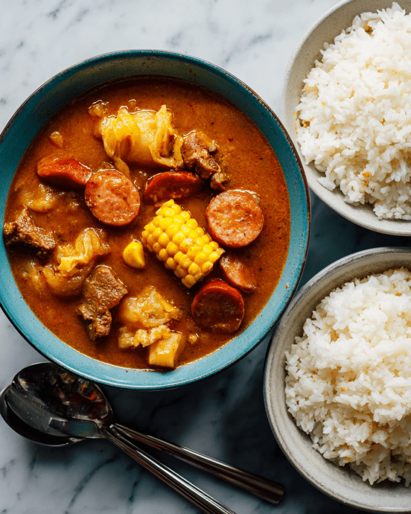 Sancocho: A Hearty Dominican Stew with Pork, Chicken, and Vegetables Recipe