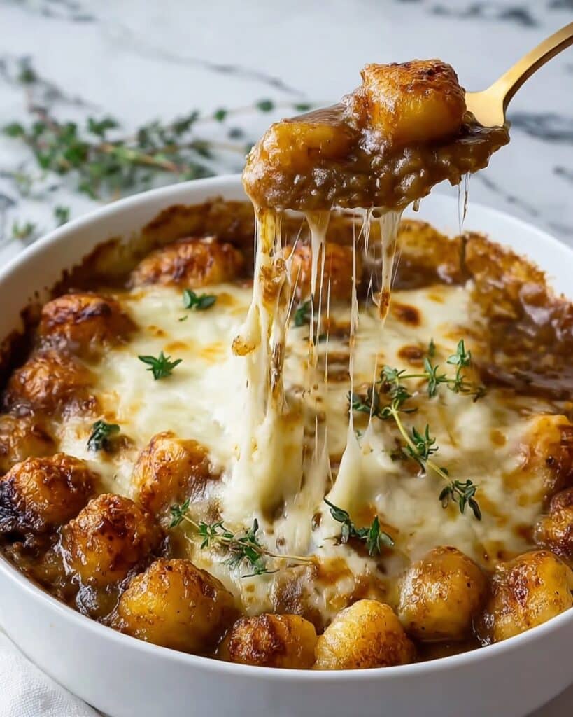Simple Baked French Onion Gnocchi Recipe