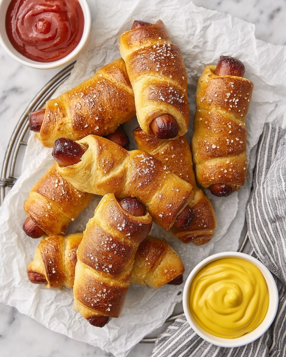 Air Fryer Pretzel Dogs Recipe - Recipe Image