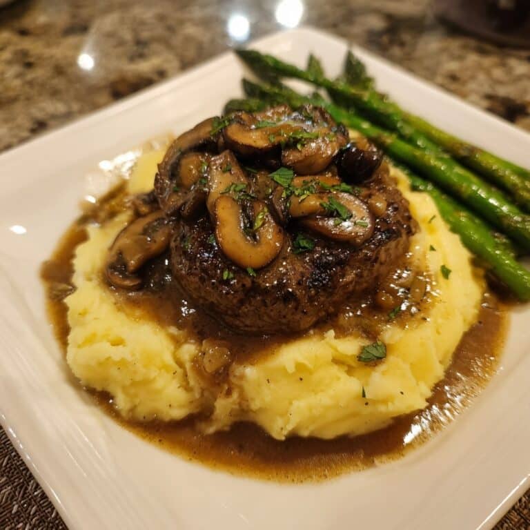 Beef Tenderloin Tips with Mushroom Gravy Recipe