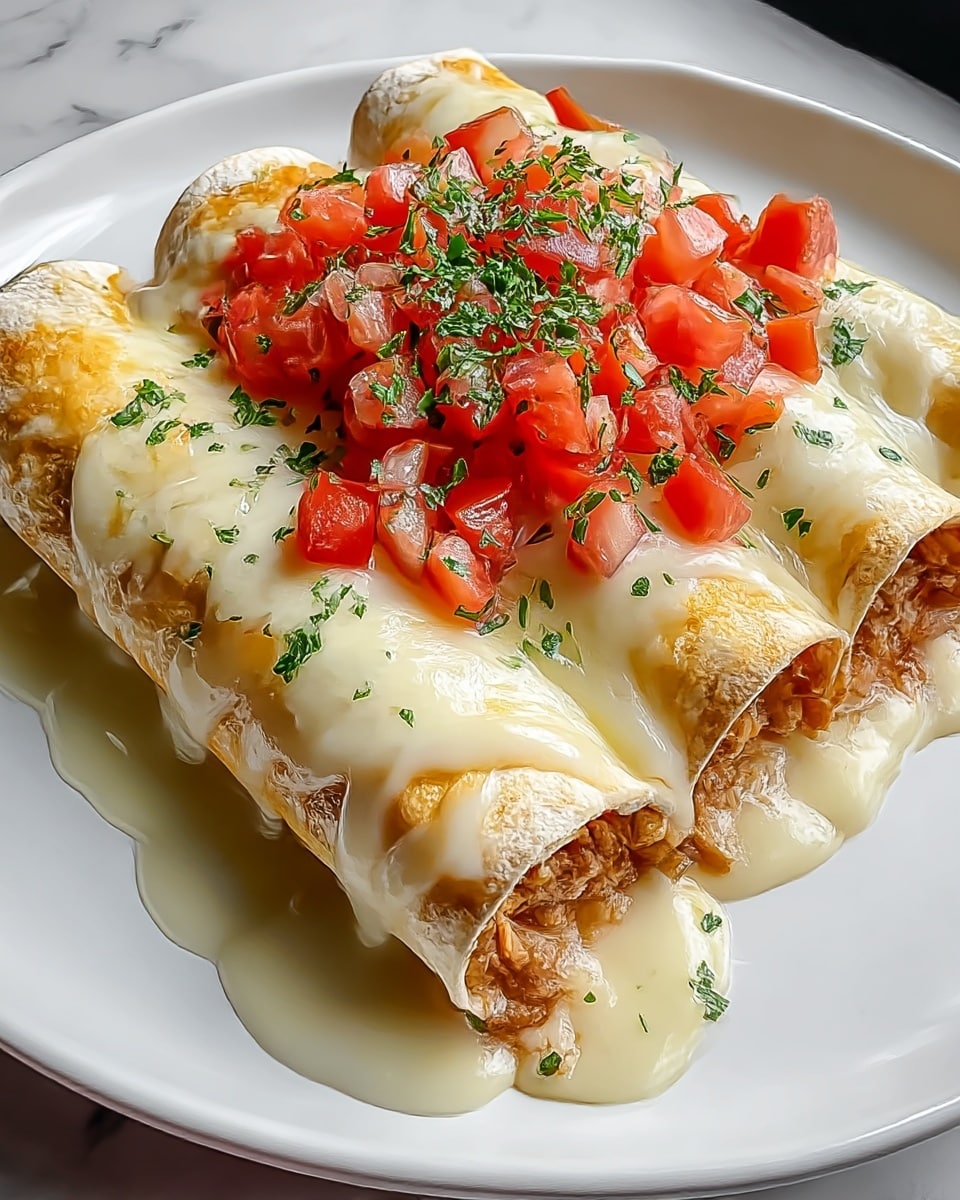 Indulgent Queso Chicken Enchiladas for Quick Weeknight Dinners Recipe - Recipe Image