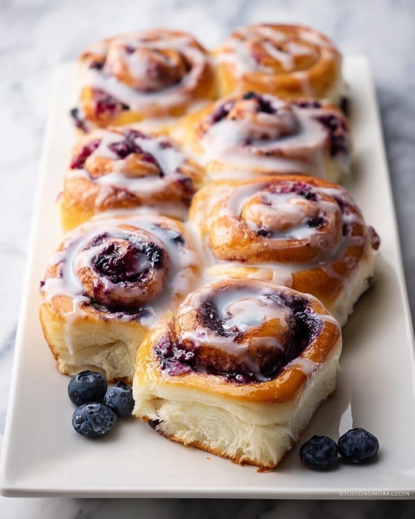 Lemon Blueberry Sweet Rolls Recipe