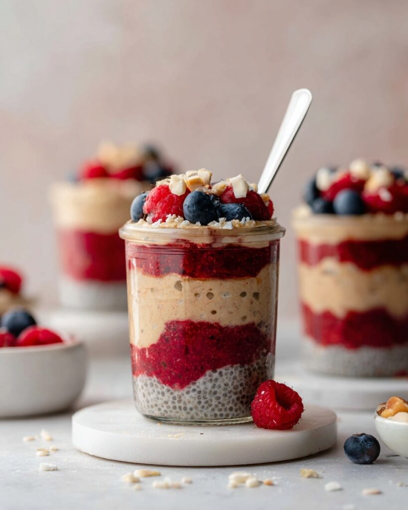 Peanut Butter and Jelly Overnight Oats Recipe