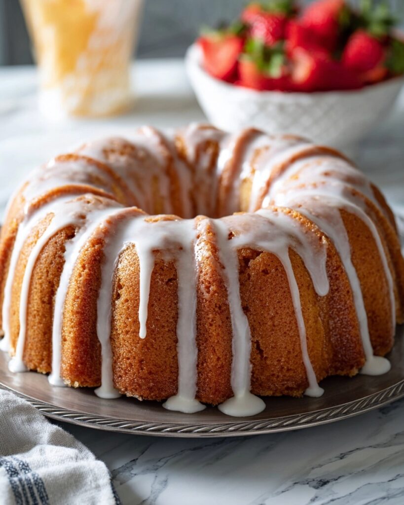 Fresh Strawberry Lemon Bundt Cake Recipe