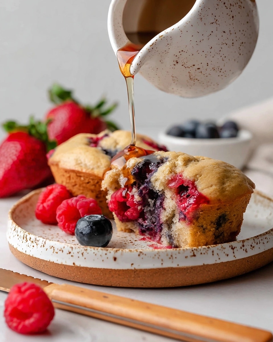High Protein Triple Berry Buns Recipe - Recipe Image