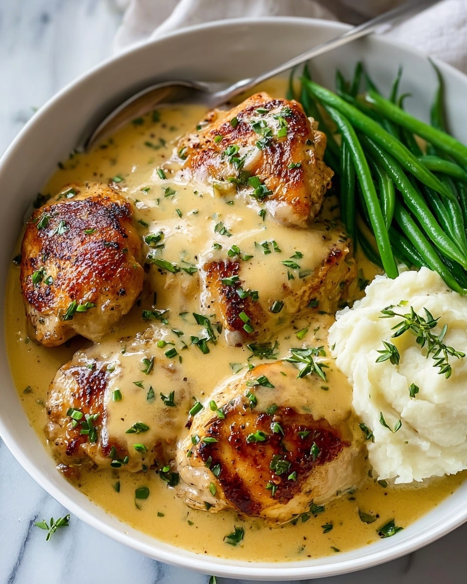 Creamy Garlic Chicken Recipe - Recipe Image