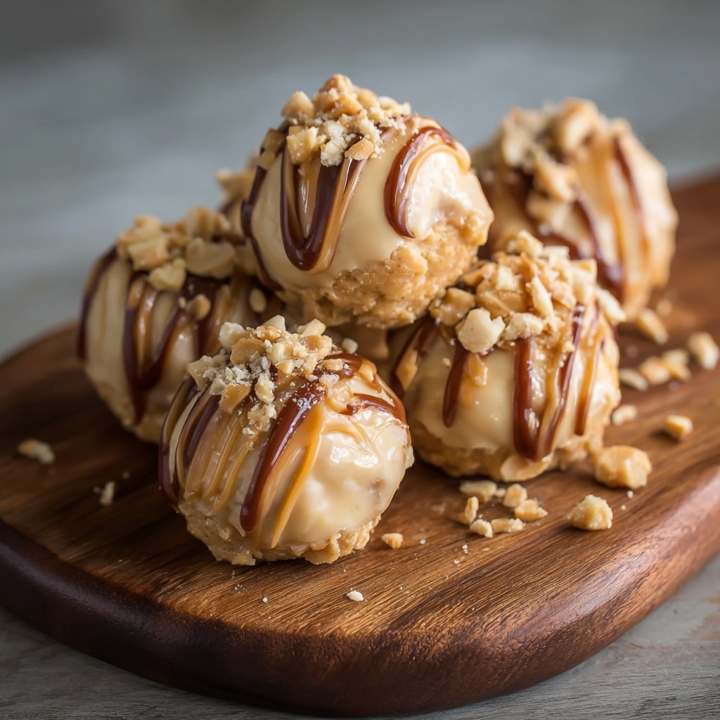 Salted Caramel Pretzel Cheesecake Balls Recipe