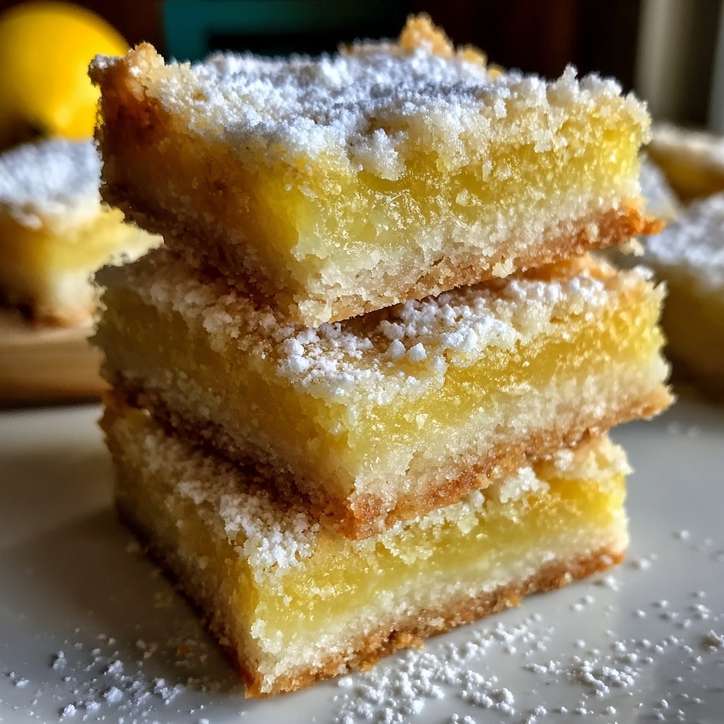 Classic Lemon Bars with Powdered Sugar Recipe