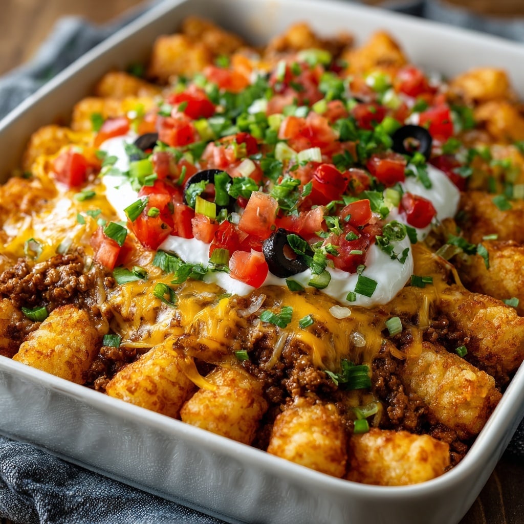 BBQ Chicken Tater Tot Casserole Recipe