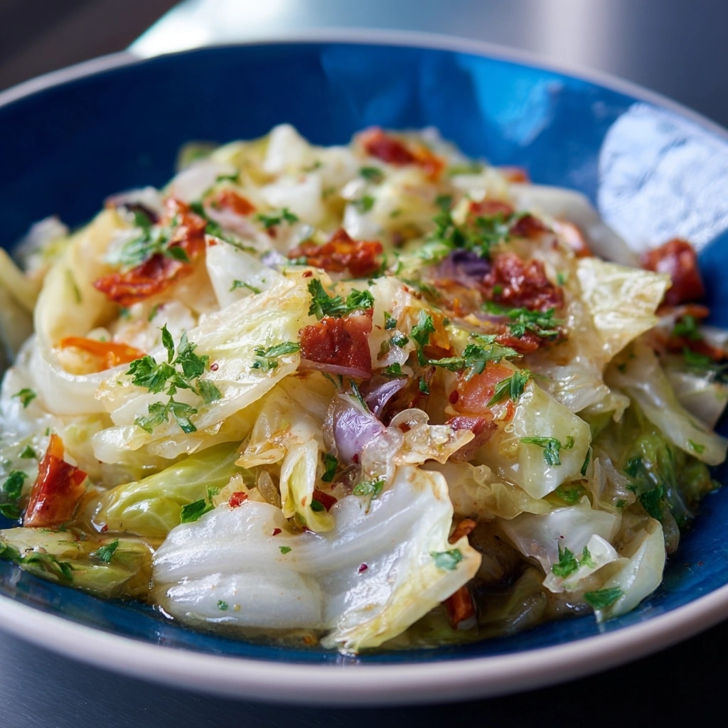 Sauteed Cabbage with Garlic, Lemon, and Fresh Herbs Recipe