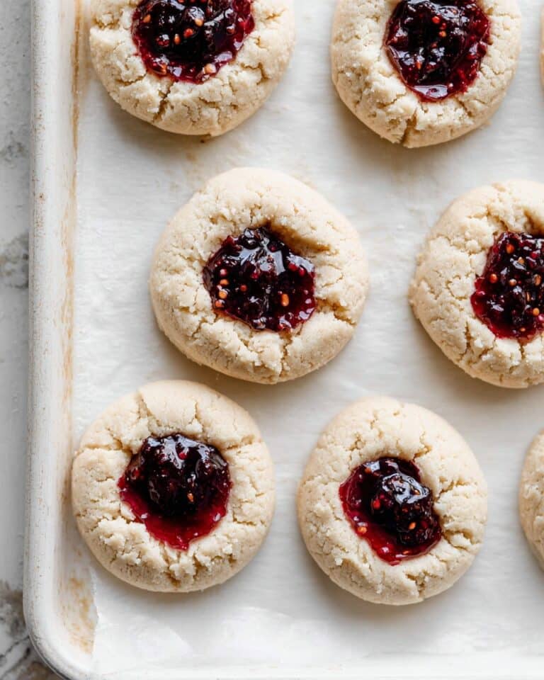 Raspberry Jam Thumbprint Cookies Recipe