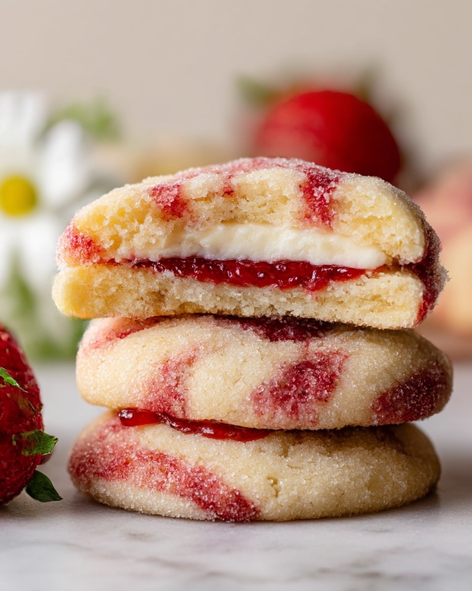 Strawberry Cheesecake Cookies Recipe - Recipe Image