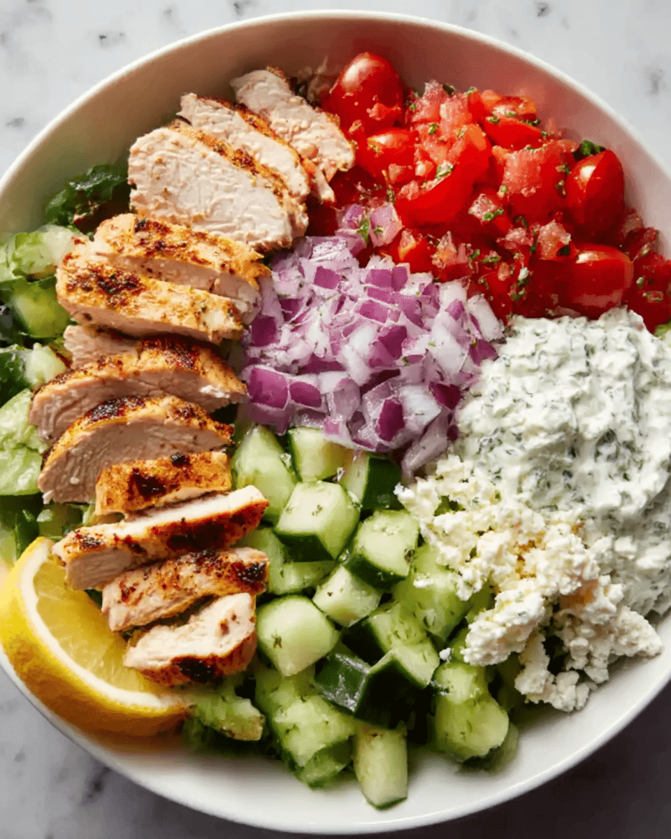 Greek Chicken Bowls Recipe - Recipe Image