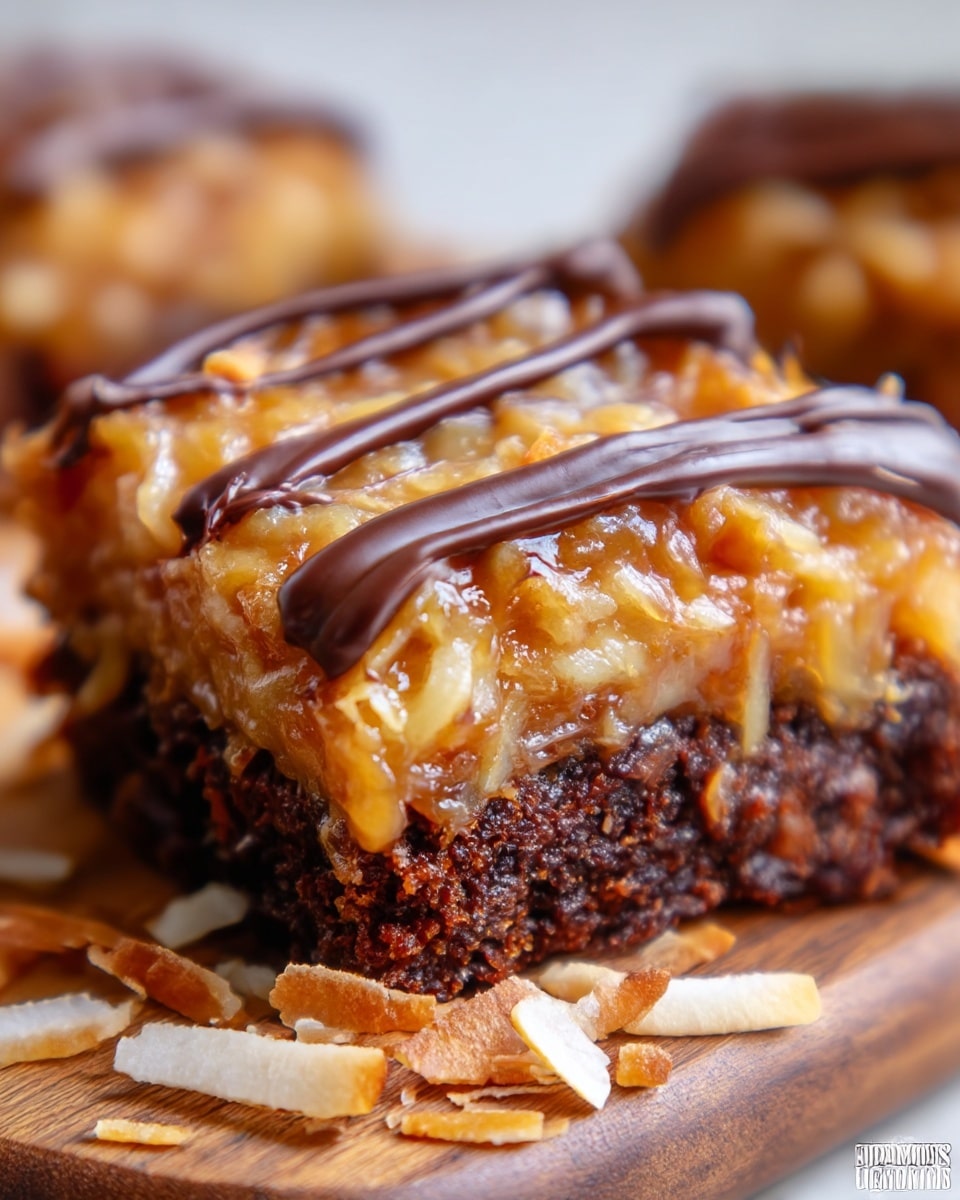 Easy Samoa Brownies Recipe - Recipe Image