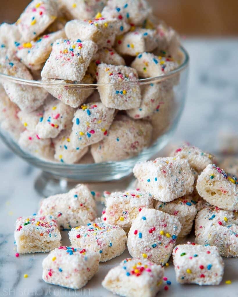 Cake Batter Puppy Chow Recipe