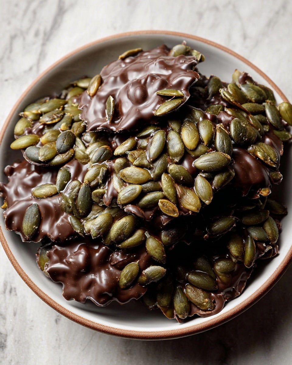 Pumpkin Seed Chocolate Bites Recipe - Recipe Image