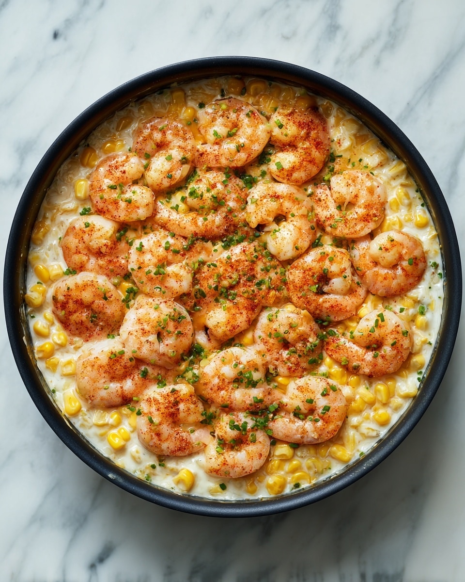 Garlic Butter Shrimp & Corn Skillet Recipe - Recipe Image
