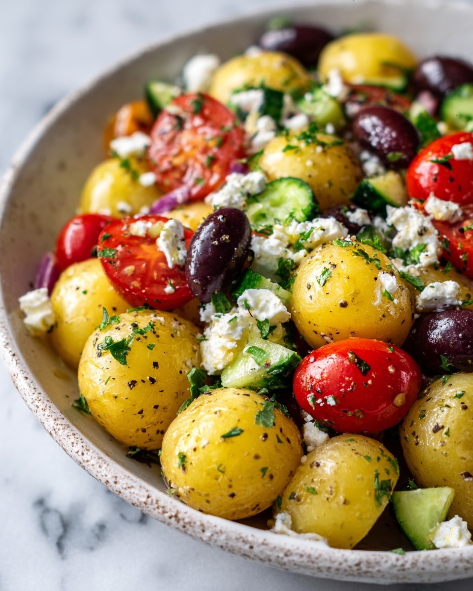 Greek Potato Salad with Feta and Herbs Recipe - Recipe Image