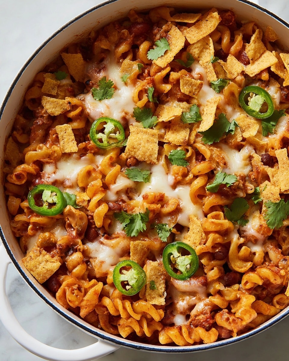 One-Pot Vegetarian Chili Mac Recipe - Recipe Image