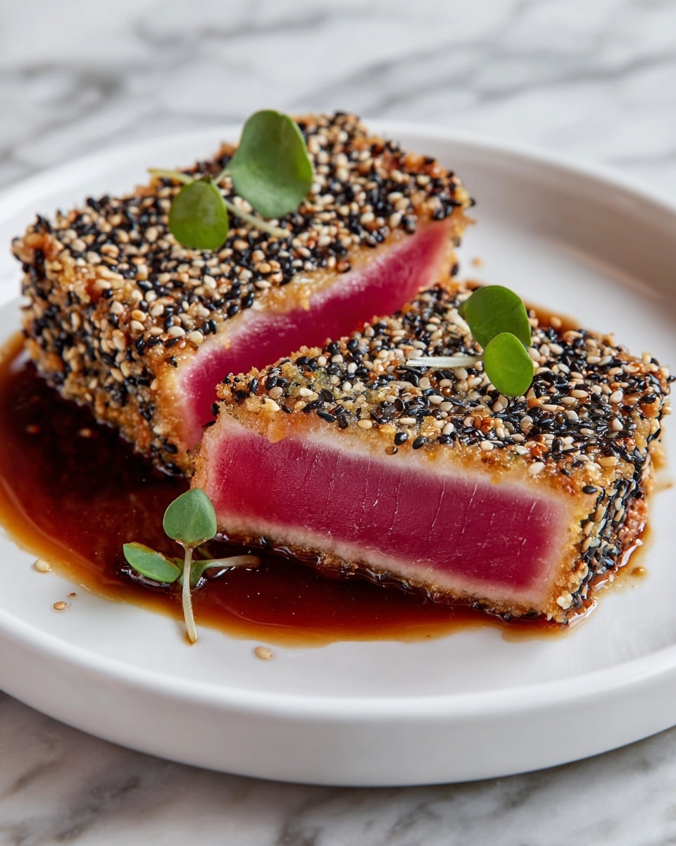 Quick Pan-Seared Soy Ginger Tuna Steak Recipe - Recipe Image