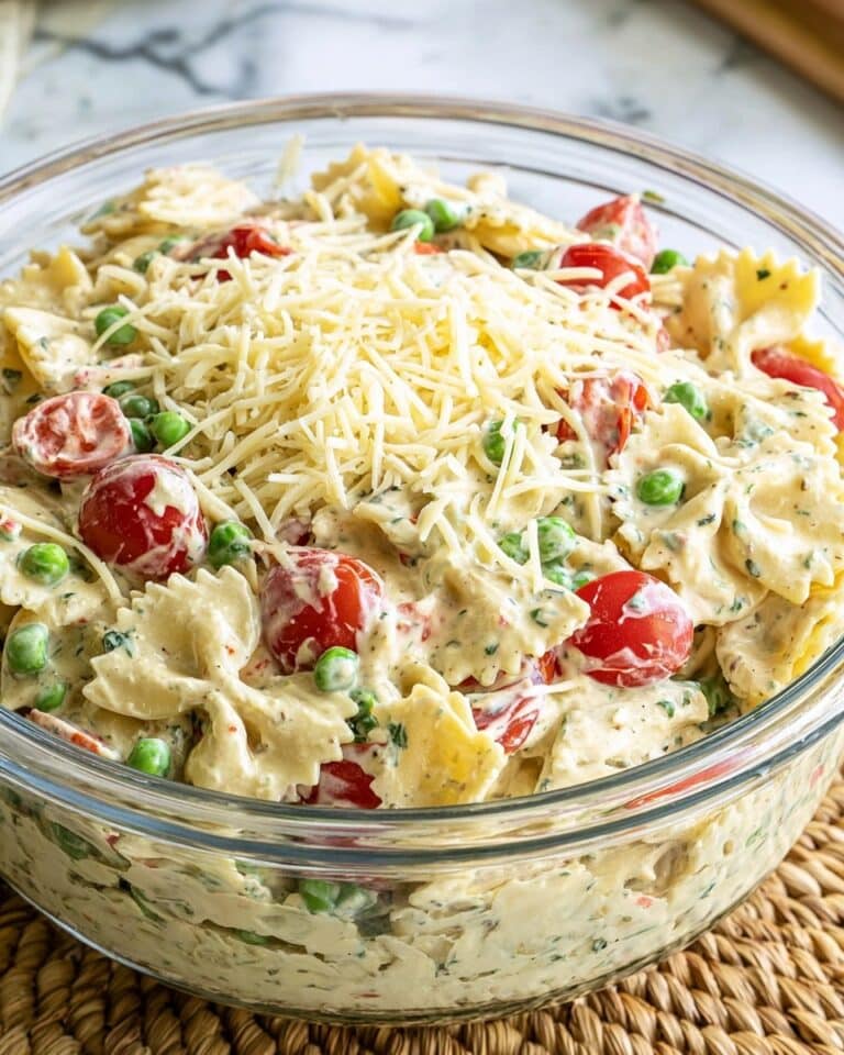 Pesto Caesar Tortellini Pasta Salad Recipe