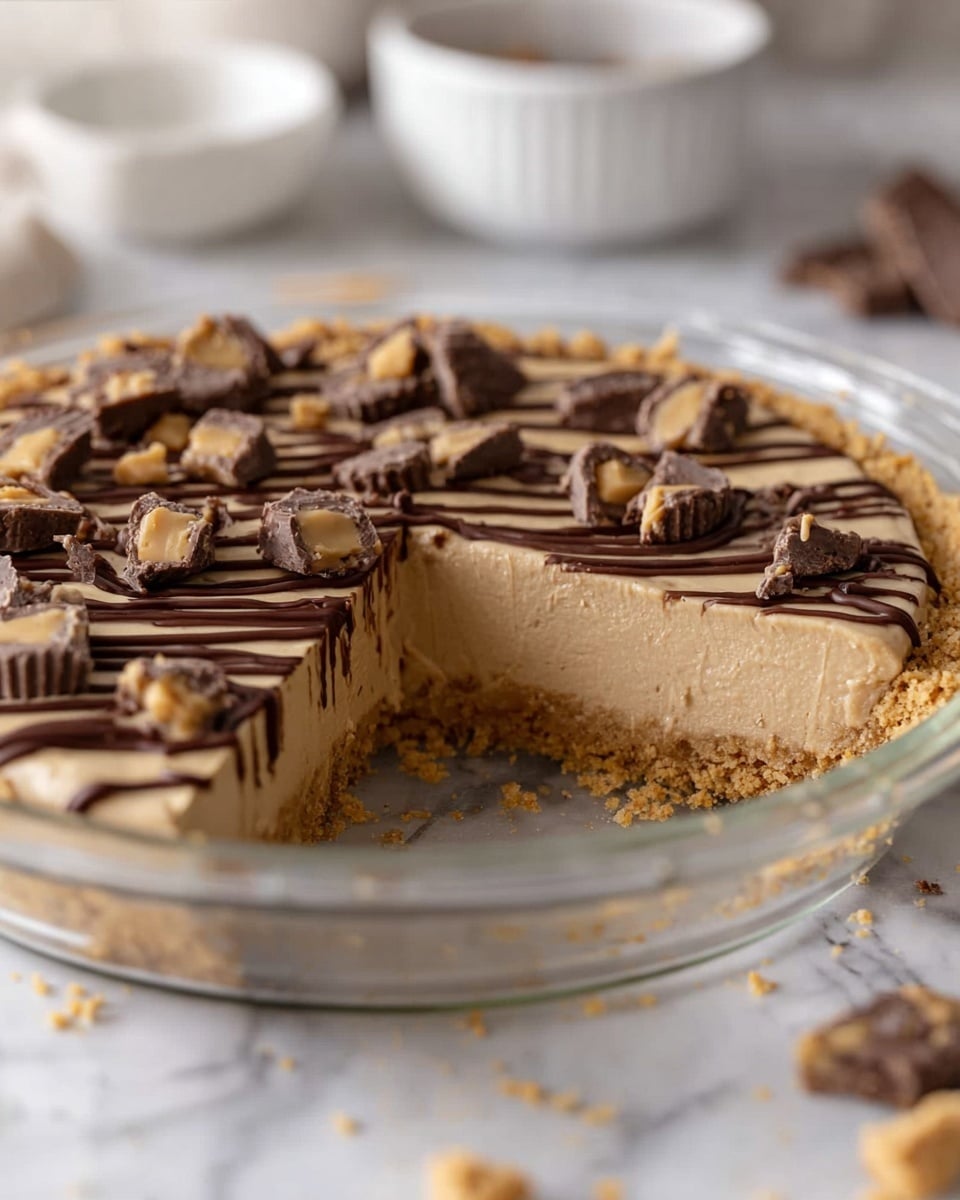 No-Bake Peanut Butter Pie Recipe - Recipe Image