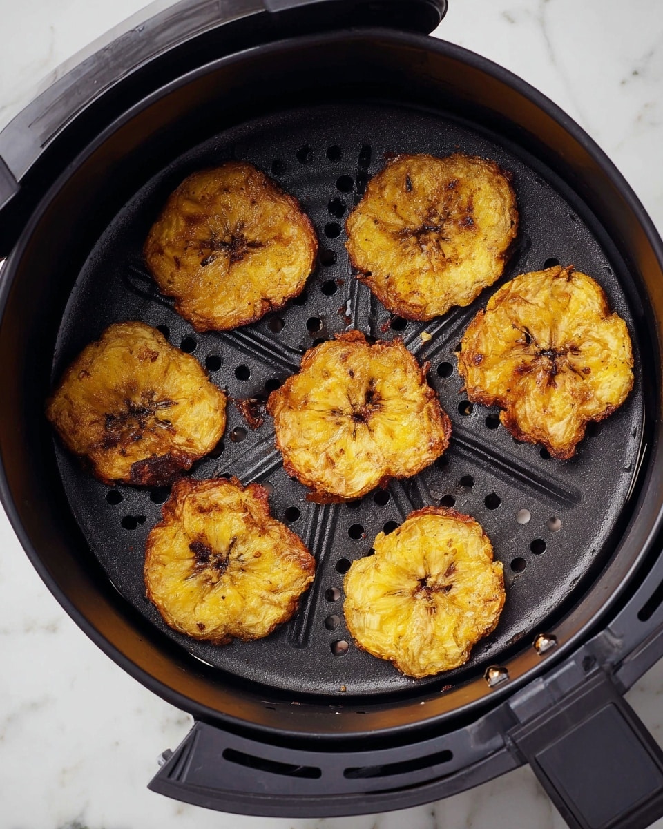 Air Fryer Tostones with Creamy Mojo Dipping Sauce Recipe - Recipe Image