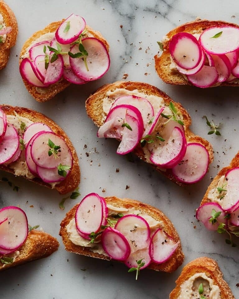 Brown Butter Radish Crostini Recipe
