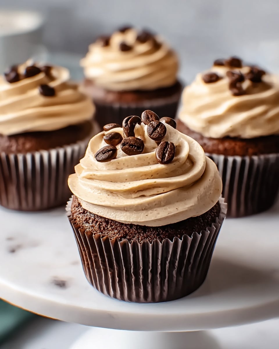 Espresso Cupcakes with Rich Espresso Frosting Recipe - Recipe Image